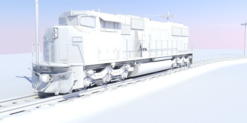 SD60M locomotive preview image 1
